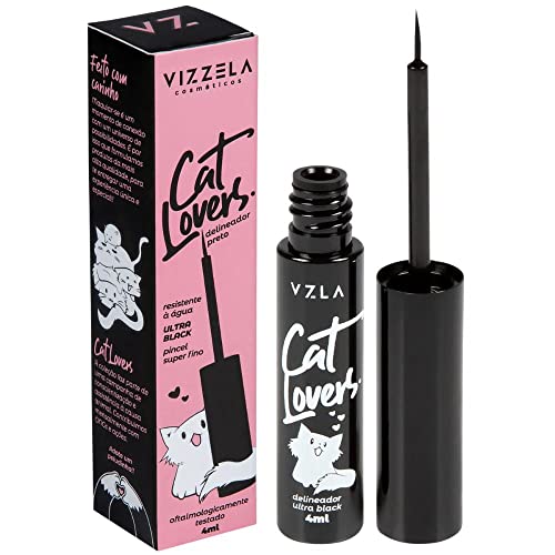 Delineador Preto - Cat Lovers - Vizzela - Vizzela