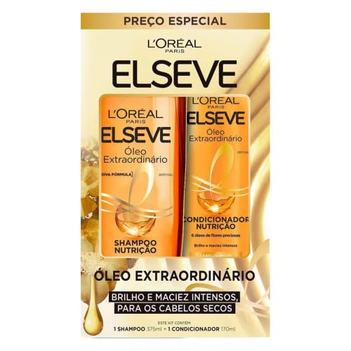 Kit Shampoo + Condicionador Óleo Extraordinário, 545 ml, 2 Unidades, Elséve