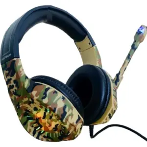 Headset Gamer Over-ear com Luz LED RGB para PC