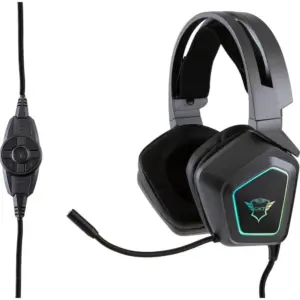 Headset Gamer Trust Blizz com Fio RGB 7.1 Surround USB GXT 450