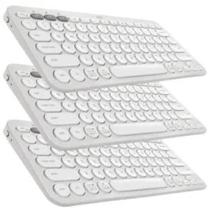 Teclado Bluetooth Logitech Pebble Keys 2 K380s Branco (Kit 3x)
