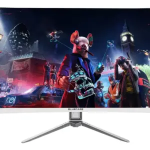 Monitor Curvo LED 23″ Full HD Widescreen Borda Infinita Branco