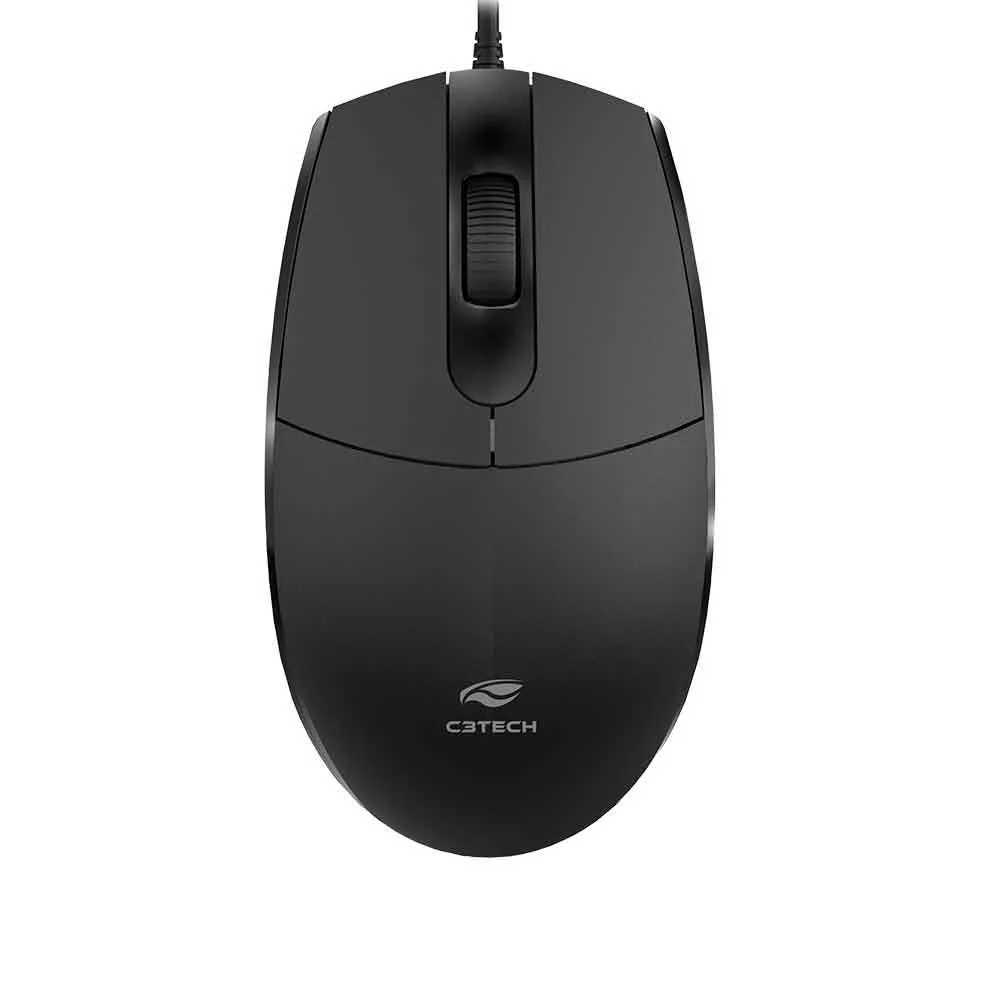 Mouse Com Fio C3Tech MS-29BK USB Preto MS-29BK