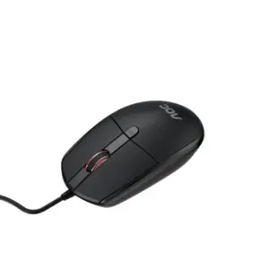 Mouse Com Fio AOC MS130 1000 DPI USB Plug and Play Preto MS130