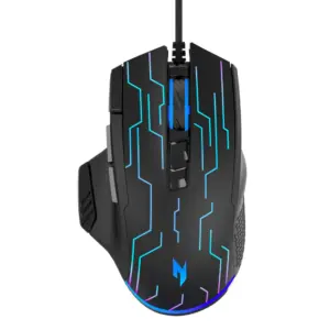 Mouse Gamer Com Fio Acer Nitro Gen 3 6400 DPI RGB Preto NMW105