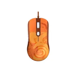 Mouse Gamer Com Fio Akko AG325 Naruto Shippuden Edition 5000 DPI 5 Botões Laranja