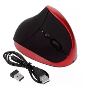 Mouse Vertical Sem Fio Kapbom Ergonômico 2400 DPI 2 Botões KA-625
