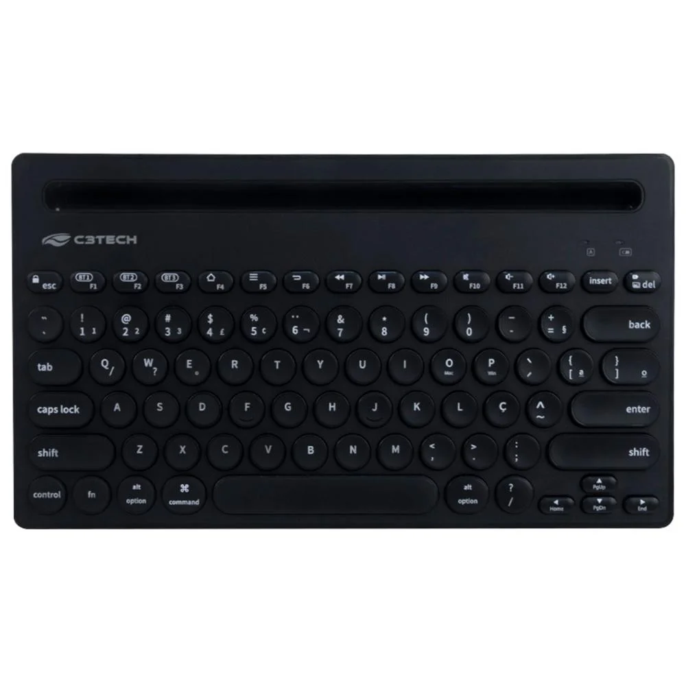 Teclado Bluetooth C3tech Multi-Device Preto K-BT200BK