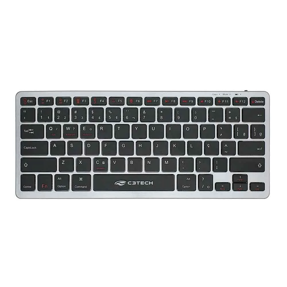 Teclado Bluetooth C3tech Recarregável K-BT50BK