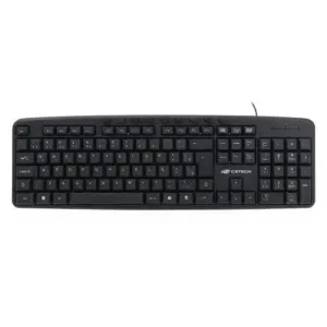 Teclado C3Tech Multimídia Com Fio USB ABNT2 Preto KB-M40BK