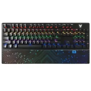 Teclado Gamer Óptico-Mecânico Satellite K4 RGB 104 Teclas Preto