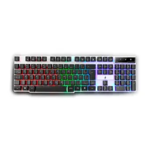 Teclado Gamer Semi-Mecânico Rise Mode G1 Full Preto e Branco RM-TG-01-BW