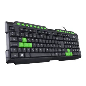 Teclado Gamer VX Gaming Dragon V2 ABNT2 Preto com Verde GT104