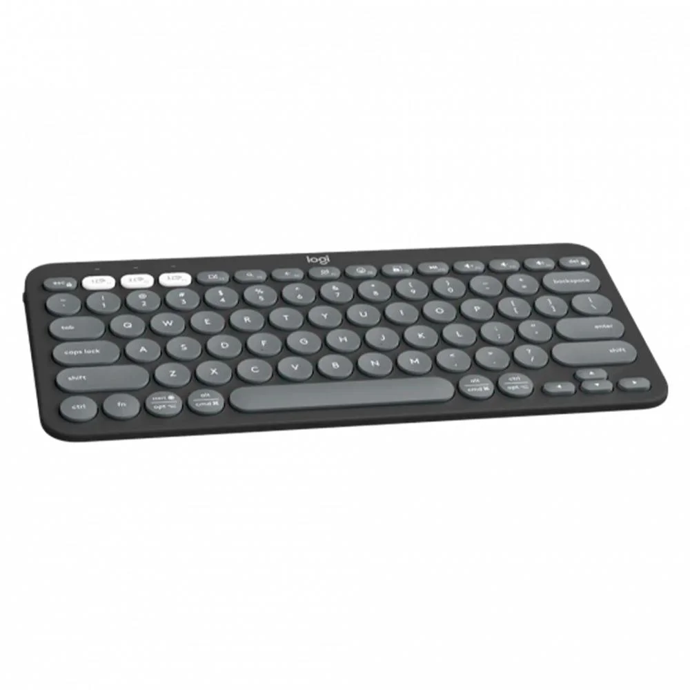 Teclado Bluetooth Logitech Pebble Keys 2 K380s Grafite