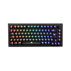 Teclado Mecânico Akko 5075S Clear Black RGB Switch Matcha Green V3 Pro ABNT2