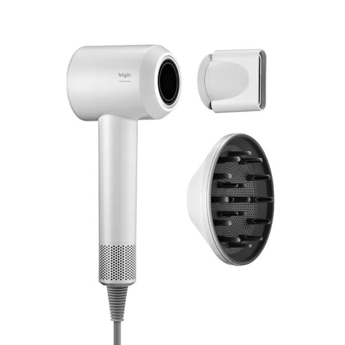 Secador de Cabelo Super Ionic Plus Branco - 1.700W Motor BLDC 3 Temperaturas Jato Frio e Difusor 110V