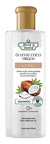 Flores & Vegetais Shampoo Óleo De Coco Virgem Anti-Frizz 310Ml